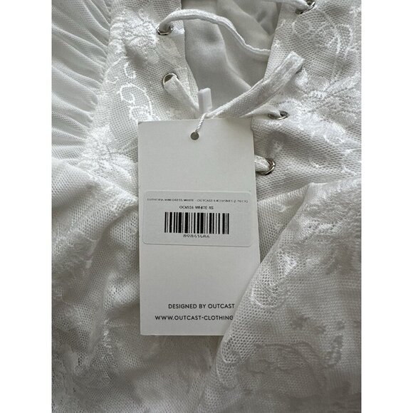 Outcast NWT Euphoria Mini Dress in White Size XS Lace Corset - Picture 5 of 10